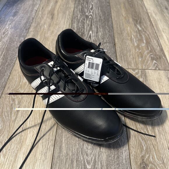 Adidas Adipure Flex Golf Shoes Men\'s Size 9.5 Spikes  Black White Red NWT